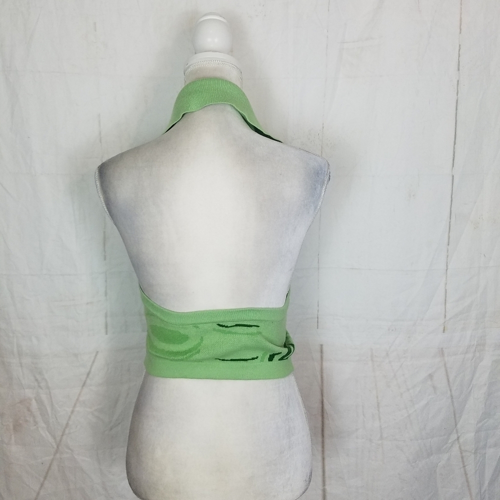 Button front halter sweater - Picture 5 of 10
